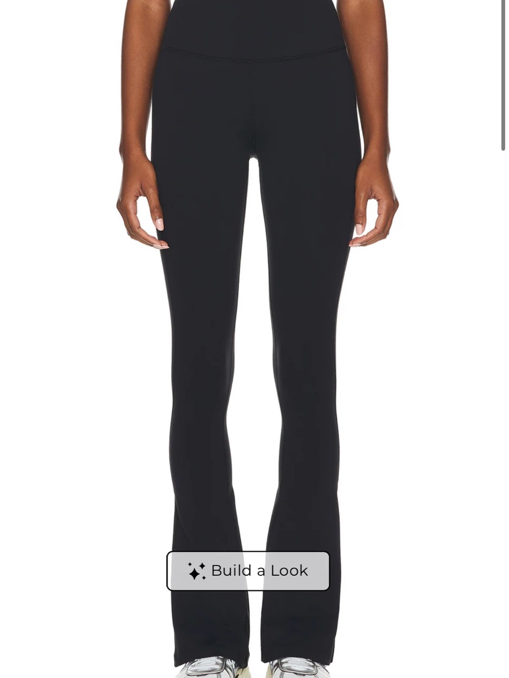 Splits59 Black High-Rise Flare Leggings